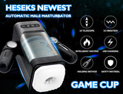 HESEKS Automatic Thrusting Vibrating with Heating Masturbation for Men Real Vagina Blowjob Male Masturbators