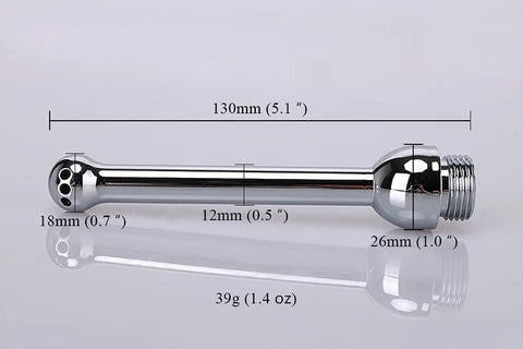 Stainless Steel Bidet Faucets Rushed Anal Douche Portable Shower Cleaning Enemator Enema Metal Anal Cleaner Butt Plugs Tap