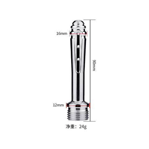 New Stainless Steel Metal Anal Cleaner Bidet Faucets Rushed Anal Douche Shower Cleaning Enemator Enema Butt Plugs Tap Adult