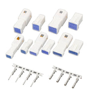 5 Sets Automotive Connectors JST02R-JWPF-VSLE 2/3/4/6/8 Pin Waterproof Connectors Male and Female Butt Plugs