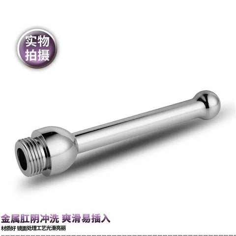 Stainless Steel Bidet Faucets Rushed Anal Douche Portable Shower Cleaning Enemator Enema Metal Anal Cleaner Butt Plugs Tap