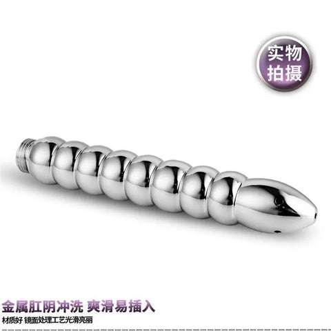 Stainless Steel Bidet Faucets Rushed Anal Douche Portable Shower Cleaning Enemator Enema Metal Anal Cleaner Butt Plugs Tap