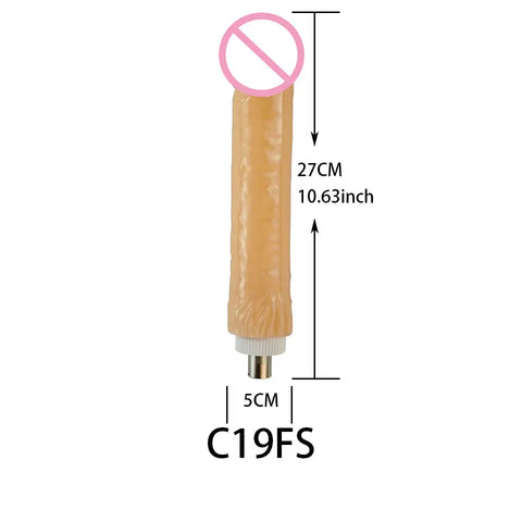 Fredorch Sex Machine Accessories 3XLR Connector Big Dildo Skin Color Dildo Vibrating Dildo Bendable Dildo Heated Dildo Vagina