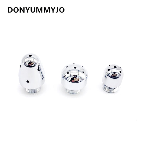 Bidet Faucets Rushed Anal Douche Shower Cleaning Enemator With 3 Styles Head Plug Enema Metal Anal Cleaner Butt Plugs Tap