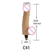 Fredorch Sex Machine Accessories 3XLR Connector Big Dildo Skin Color Dildo Vibrating Dildo Bendable Dildo Heated Dildo Vagina
