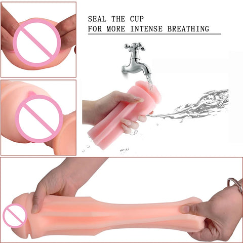 Male Vibrator Masturbator cup toys for men Realistic Tight Vagina Masturbating Stimulation Mouth Blowjob pocket pussy Erotic toy