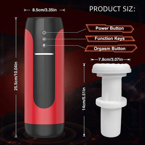 Automatic Masturbator for Men Telescopic Blowjob Machine Male Masturbation Goods Masturbate Toys IPX7 Waterproof Adult Supplies