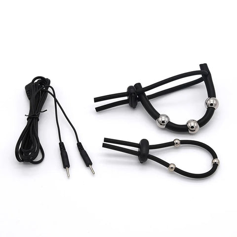 Electroshock Defensa Estim Electro Electric Shock Penis Plug Cock Rings Chastity Cage Anal Plug Nipple Clamps E-stim Bdsm Toys