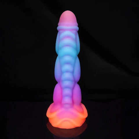 Silicone Realistic Dildo Luminous Monster Dildo Deep Anal Plug Explore Prostate Massage Anal Dildo Butt Plug Anal Toys Sexshop