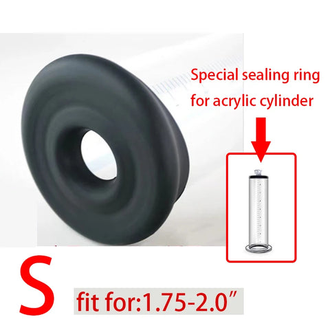 Silicone Penis Sleeve Cover Electric Vacuum Pump Cylinder dick Enlarger extender Sealing Donut Replacement kit Cock rings formen