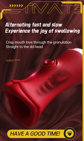 2 in 1 Male Tongue Licking Vibrator Deep Throat Male Glans Penis Training Cup Glans Stimulation Exercise Masturbators for Men