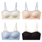 Lingerie Adjustable Wireless Bra Elastic Traceless Close-fitting Push Up Underwear Anti-sagging Gathered Breasts