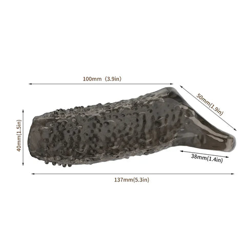 Silicone Penis Cock Rings Delay Ejaculation Penis Magnify Condoms Dick Sleeve Glans Cover Enlargement Sex Toys For Men Reusable