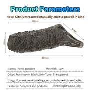 Silicone Penis Cock Rings Delay Ejaculation Penis Magnify Condoms Dick Sleeve Glans Cover Enlargement Sex Toys For Men Reusable