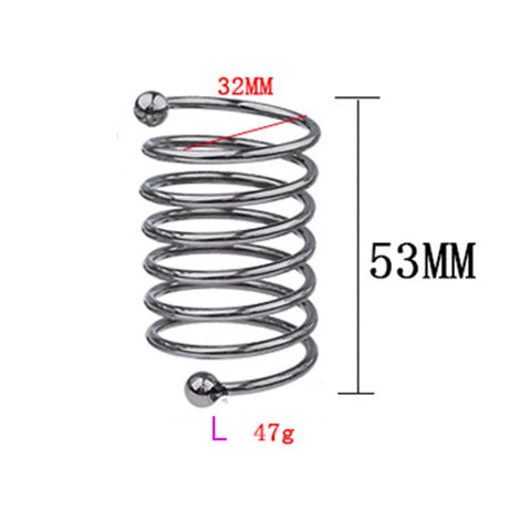 Male Penis Ring Delay Ejaculation Stainless Steel Penis Dildo Ring Cock Rings Woman Vaginal Dilator Speculum Glans Stimulator