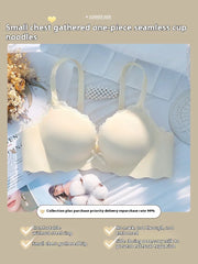 Lingerie Female Small Breasts Gathered Pure Desire to Thicken a Piece of Non-marking Girls Without Steel Ring Sexy Bra