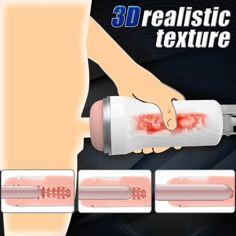 Male Masturbator Cup Pocket Pussy Suction Cup Sex Toys Lifelike Artiflcial Vaginal Masturbator Toys for Men Adult Erotic Toys