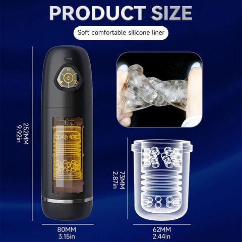 Automatic Male Masturbator Cup Vibration Vibrating Masturbation Machine Vagina Pusssy Blowjob Toys for Man Adults 18
