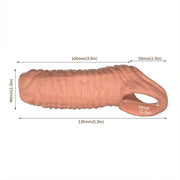 Sexy Toys Newest Reusable Penis Sleeve Cock Rings Delay Ejaculation Clit Stimulation Penis Enlargemt Nozzle For Men