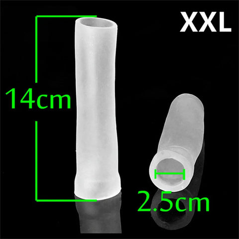 Silicone Sleeves For Vacuum Suction Cup Penis Enlargement Pump Extender Replacement Accesorries Penis Stretcher Clamping Kit