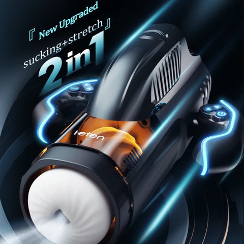 Fully Automatic Masturbator with gamepad Powerful Vacuum Sucking Blowjob High-Speed Piston Telescopic Heating Male Masturbation