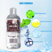 Natural Water Based Lube 200/120ml Human Lubricant Water-soluble Liquid Personal Lubricant Adult Sexual Products for Couples