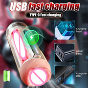 Adult Toys for Men Automatic Male Masturbator Cup Pocket Vagina Pussy Prostate Massager 2 In 1 Sex Machine Male Sex Toys