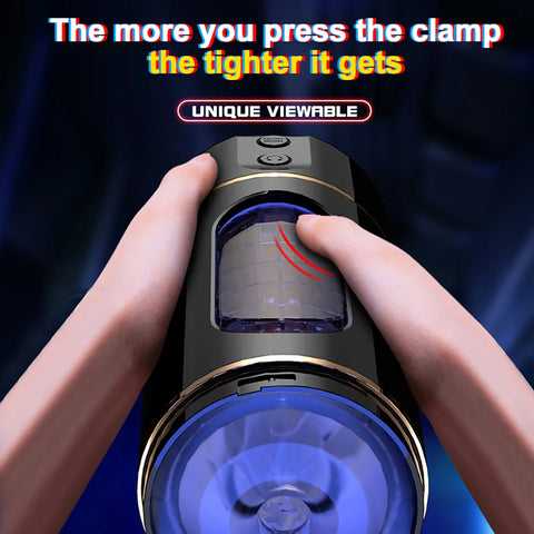 Automatic Male Masturbator Cup Sucking Vibrating Masturbation Machine Vagina Pusssy Blowjob Vibration Toys for Man Adults 18
