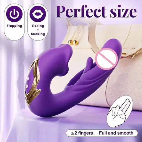 Tongue Vibrator Nipple Clitoral Stimulator G-spot Vaginal Insertion Vibrator Anal Plug Waterproof Dildo Adult Products