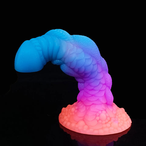 Silicone Realistic Dildo Luminous Monster Dildo Deep Anal Plug Explore Prostate Massage Anal Dildo Butt Plug Anal Toys Sexshop