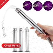 New Stainless Steel Metal Anal Cleaner Bidet Faucets Rushed Anal Douche Shower Cleaning Enemator Enema Butt Plugs Tap Adult