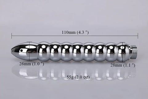 Stainless Steel Bidet Faucets Rushed Anal Douche Portable Shower Cleaning Enemator Enema Metal Anal Cleaner Butt Plugs Tap