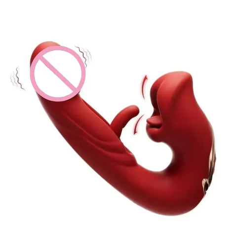 Tongue Vibrator Nipple Clitoral Stimulator G-spot Vaginal Insertion Vibrator Anal Plug Waterproof Dildo Adult Products