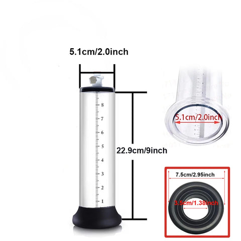 Electric Acrylic Penis Pump Vacuum Pump For Penis Male Penis Enlargement Pump  Penile Training Extender Cock Dick Pump For Men