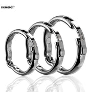 Metal Cock Rings For Men Circumcision Blocker Glans Penis Ejaculation Sleeve Delay Training Semen Lock Ring Circumcision Blocker