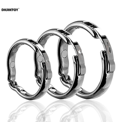 Metal Cock Rings For Men Circumcision Blocker Glans Penis Ejaculation Sleeve Delay Training Semen Lock Ring Circumcision Blocker