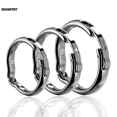Metal Cock Rings For Men Circumcision Blocker Glans Penis Ejaculation Sleeve Delay Training Semen Lock Ring Circumcision Blocker