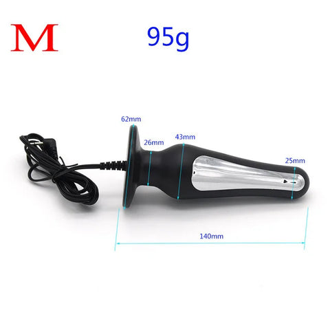 Electroshock Defensa Estim Electro Electric Shock Penis Plug Cock Rings Chastity Cage Anal Plug Nipple Clamps E-stim Bdsm Toys