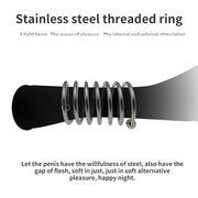 Male Penis Ring Delay Ejaculation Stainless Steel Penis Dildo Ring Cock Rings Woman Vaginal Dilator Speculum Glans Stimulator