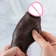 10.6in Long Realistic dildo Black vibrator penis telescopic Swing Heating silicone dildo remote control Dildo Vibrator for wome