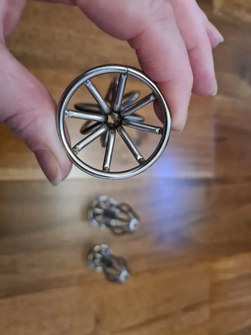Hollow Steel Butt Plugs, Anal Plug, 3 Different Size's, BDSM Medical Play, Vegan Friendly Kink, UK Seller
