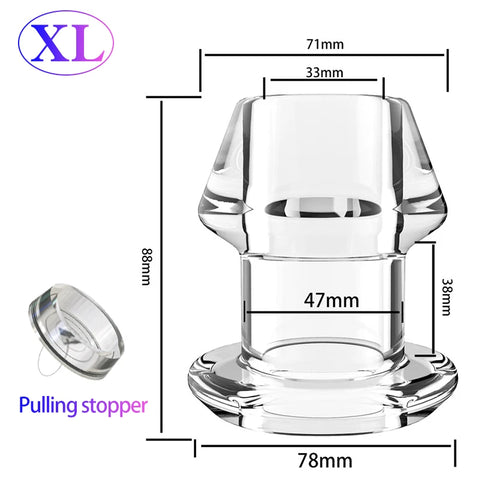 5 Sizes Hollow Butt Plugs Anal Plug/Dilator/Tunnel/Cleaning/Expansion/Masturbator/Shower Enema Prostate Massager Intimate Goods