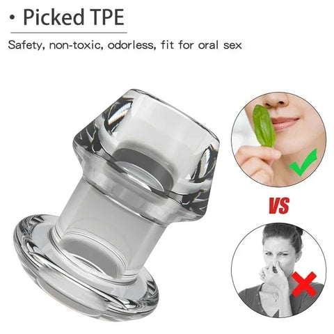 5 Sizes Anal Plug Dilator Hollow Butt Plugs Tunnel Cleaning Expansion Masturbator Shower Enema Prostate Massager Intimate Goods