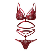 Women Sexy Lace Lingerie Set Underwear Suits Sleepwear Pajamas Lingerie Double Strap Lingerie For Women Sexy Lingerie For Women