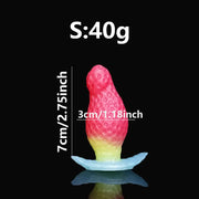 WOYE Liquid Silicone Strawberry Anal Plug Butt Plugs Masturbator Posterior Enlargement Anal Dilators Adult Toys For Men/Women
