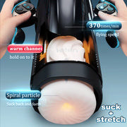 Fully Automatic Masturbator with gamepad Powerful Vacuum Sucking Blowjob High-Speed Piston Telescopic Heating Male Masturbation