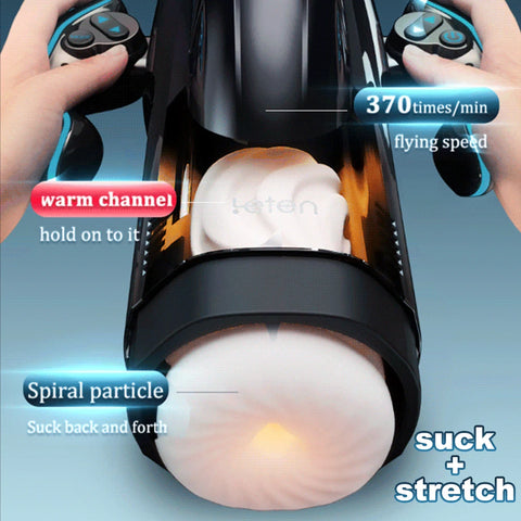Fully Automatic Masturbator with gamepad Powerful Vacuum Sucking Blowjob High-Speed Piston Telescopic Heating Male Masturbation