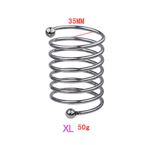 Male Penis Ring Delay Ejaculation Stainless Steel Penis Dildo Ring Cock Rings Woman Vaginal Dilator Speculum Glans Stimulator