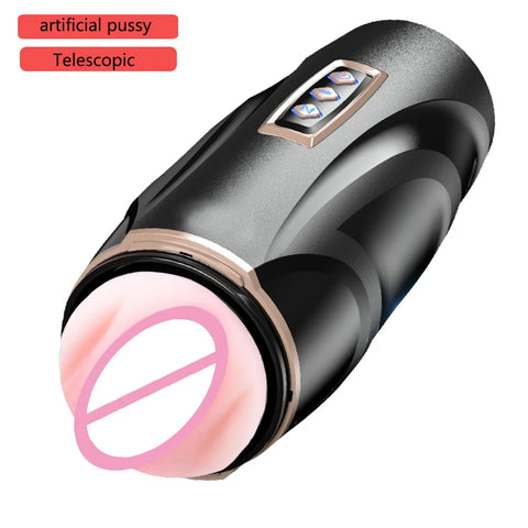 Upgraded  Automatic Thrusting Sucking Male Masturbators 3D Realistic Textured Blowjob Toy Pocket Pussy Stroker Sex Toys for Men