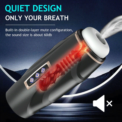Upgraded  Automatic Thrusting Sucking Male Masturbators 3D Realistic Textured Blowjob Toy Pocket Pussy Stroker Sex Toys for Men